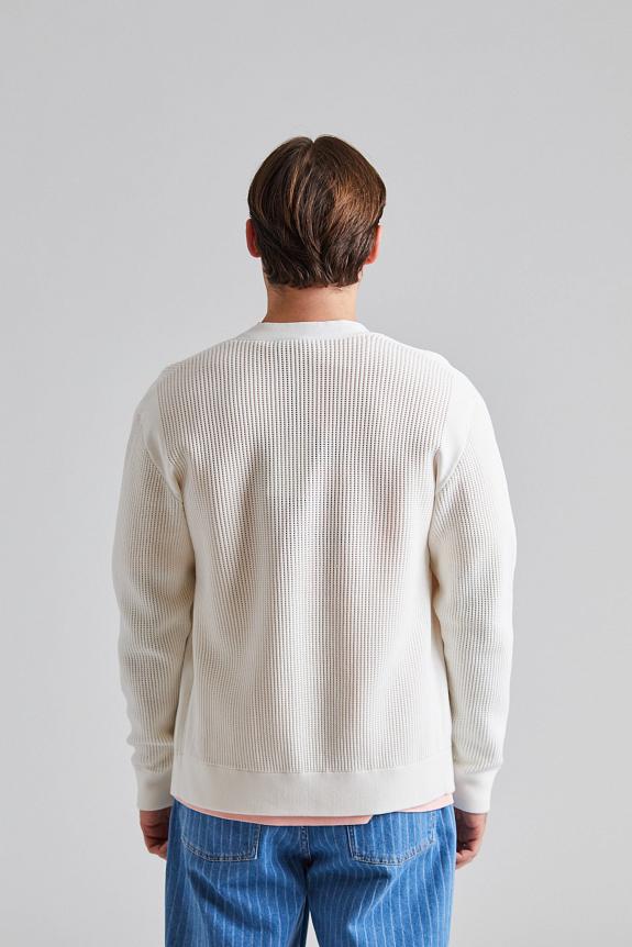Drôle de Monsieur Le Cardigan Monogramme Cream-4